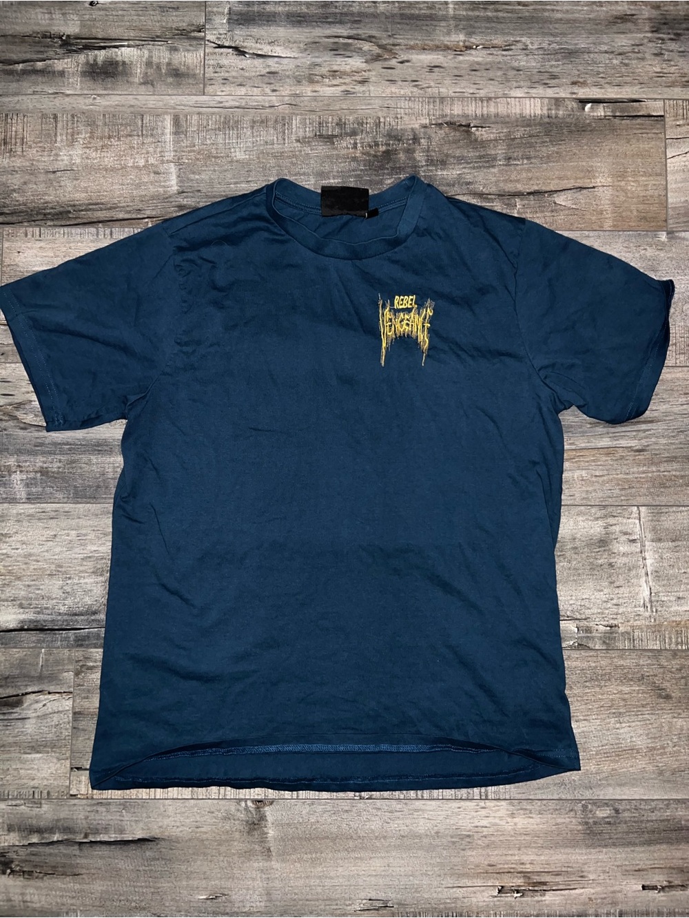 Rebel Graphic Navy Blue Men's T-Shirt